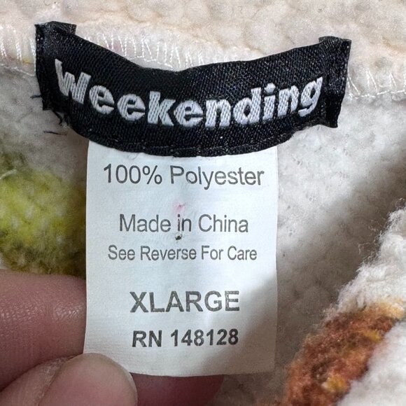 Weekending Cowboys Boot Sherpa Jacket Snap Buttons Size XL - Picture 4 of 10